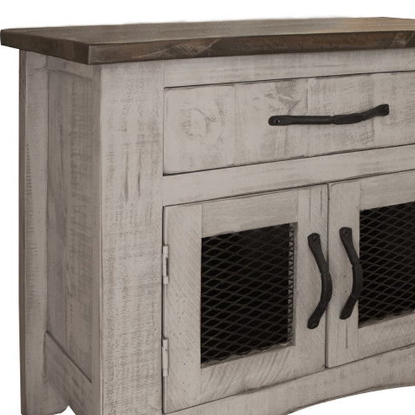 Homeroots 27" Gray One Drawer Nightstand   527059