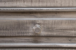 Homeroots 32" Gray Three Drawer Nightstand   527061