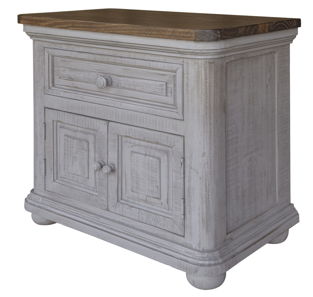 Homeroots 27" Gray One Drawer Nightstand   527066