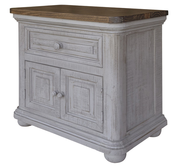 Homeroots 27" Gray One Drawer Nightstand   527066