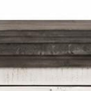 70 Inch Antiqued White Solid Wood Distressed Buffet for Elegant Dining Room Storage