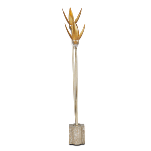 Paradiso Contemporary Gold & Silver Table Lamp Inspired by Nature - Elegant Design for Your Space