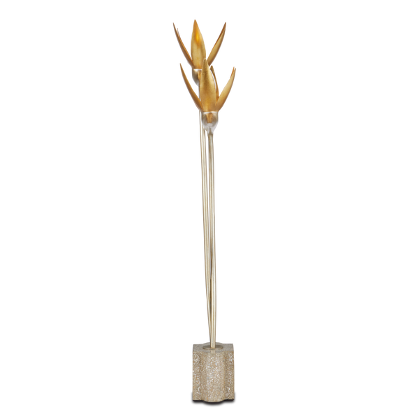 Paradiso Contemporary Gold & Silver Table Lamp Inspired by Nature - Elegant Design for Your Space