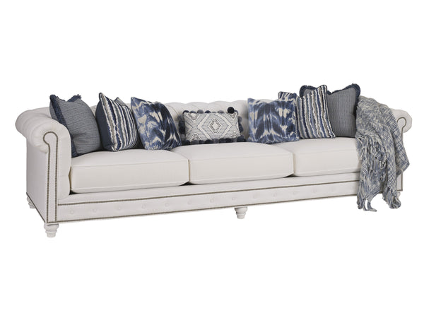 Lexington Carmen Tufted Sofa with Nailhead Trim Down Cushions and Artisan Crafted Frame 5273-34-60