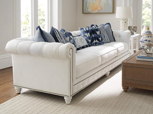 Lexington Carmen Tufted Sofa with Nailhead Trim Down Cushions and Artisan Crafted Frame 5273-34-60