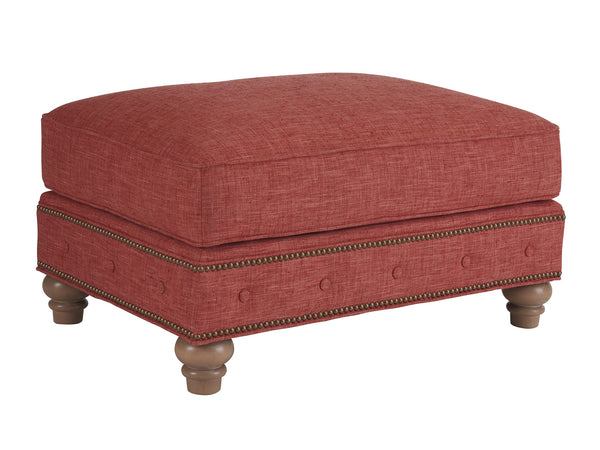 Lexington Barclay Butera Carmen Ottoman - Luxurious Upholstered Seating With Nailhead Trim And Ultra Down Comfort For Style   5273-44-40