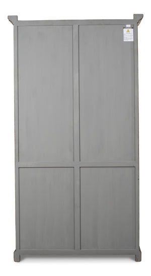 Sarreid Refined Arches Tall Bookcase - Antique Finish With 5 Fixed Shelves In Elegant Pine-toasted Brown Brown  52744