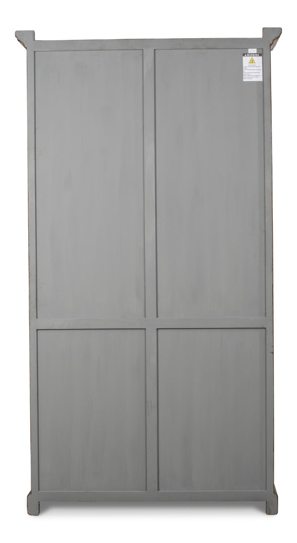 Sarreid Refined Arches Tall Bookcase - Antique Finish With 5 Fixed Shelves In Elegant Pine-toasted Brown Brown  52744