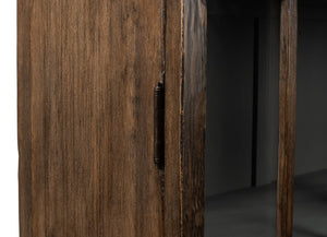 Sarreid Refined Arches Tall Bookcase - Antique Finish With 5 Fixed Shelves In Elegant Pine-toasted Brown Brown  52744