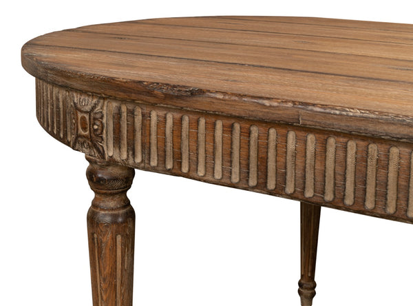 Sarreid French Antique Dining Table - Time-worn Elegance With Sun-burned Finish & Rustic Old Pine Charm Tan  52748