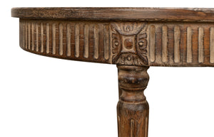 Sarreid French Antique Dining Table - Time-worn Elegance With Sun-burned Finish & Rustic Old Pine Charm Tan  52748