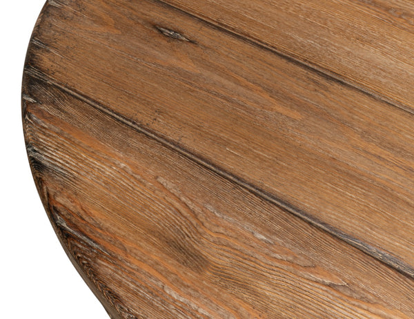 Sarreid French Antique Dining Table - Time-worn Elegance With Sun-burned Finish & Rustic Old Pine Charm Tan  52748