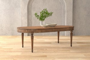 Sarreid French Antique Dining Table - Time-worn Elegance With Sun-burned Finish & Rustic Old Pine Charm Tan  52748
