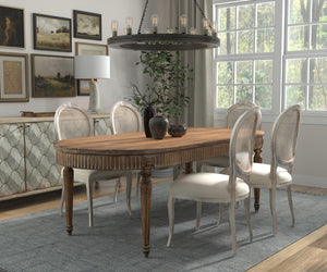 Sarreid French Antique Dining Table - Time-worn Elegance With Sun-burned Finish & Rustic Old Pine Charm Tan  52748