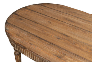 Sarreid French Antique Dining Table - Time-worn Elegance With Sun-burned Finish & Rustic Old Pine Charm Tan  52748