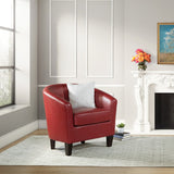 OSP Home Furnishings Ethan Tub Chair Cranberry