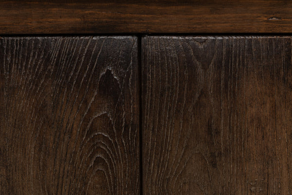 Sarreid Provincial Storage Sideboard - Elegant 6-door Design With Removable Shelves In Toasted Brown Finish Brown  52759