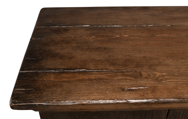 Sarreid Provincial Storage Sideboard - Elegant 6-door Design With Removable Shelves In Toasted Brown Finish Brown  52759