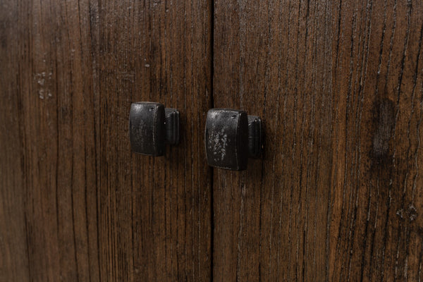 Sarreid Provincial Storage Sideboard - Elegant 6-door Design With Removable Shelves In Toasted Brown Finish Brown  52759