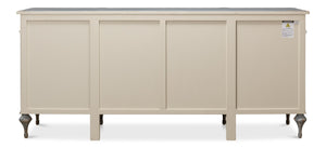 Sarreid Lilac Sideboard With Blue Finish - Stylish 4-door Storage, 4 Drawers & 3 Removable Shelves For Home Blue  52760