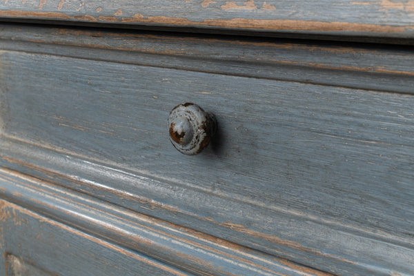 Sarreid Lilac Sideboard With Blue Finish - Stylish 4-door Storage, 4 Drawers & 3 Removable Shelves For Home Blue  52760