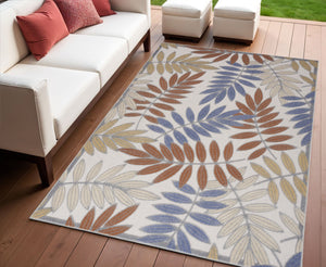 Homeroots 4' X 6' Blue Indoor Outdoor Area Rug - Versatile, Durable, Easy To Maintain For Stylish Spaces!  Polypropylene 527620