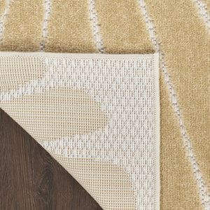 Homeroots 4' X 6' Vibrant Ivory, Orange & Blue Indoor-outdoor Area Rug - Durable, Stylish, Easy To Maintain  Polypropylene 527628