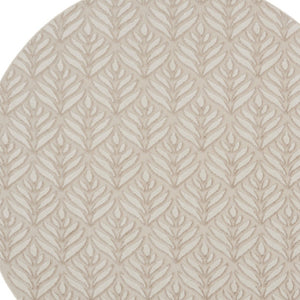 HomeRoots 8' Floral Indoor Outdoor Area Rug - Stylish Gray and Ivory Design for Patios, Kitchens, and More 8' Round Round 527646