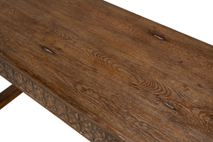 Sarreid Honeycomb Console Table - Stylish Pine Design For Modern Living Rooms And Entryways, Unique Accent Piece Brown  52764