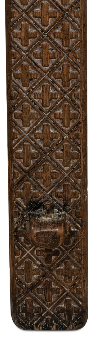 Sarreid Honeycomb Console Table - Stylish Pine Design For Modern Living Rooms And Entryways, Unique Accent Piece Brown  52764