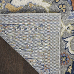 Homeroots 9' X 12' Green And Ivory Floral Power Loom Area Rug  Polypropylene 527656