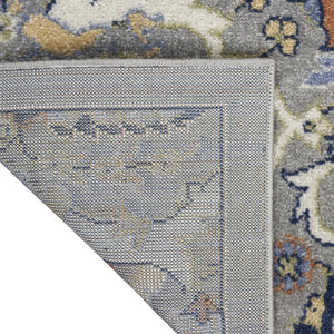 Homeroots 8' X 10' Green And Ivory Floral Power Loom Area Rug  Polypropylene 527657