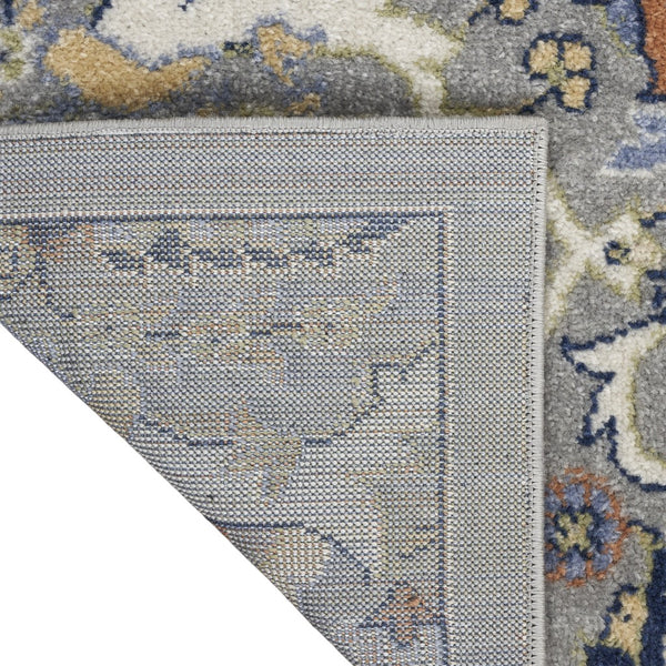 Homeroots 8' X 10' Green And Ivory Floral Power Loom Area Rug  Polypropylene 527657