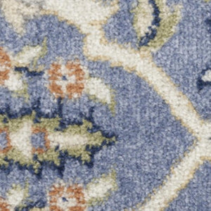 HomeRoots 8' Elegant Green and Ivory Floral Power Loom Area Rug – Timeless Style for Cozy Living Spaces 9' X 12' 527666