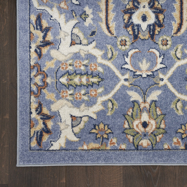 Homeroots 7' X 10' Green And Ivory Floral Power Loom Area Rug  Polypropylene 527667