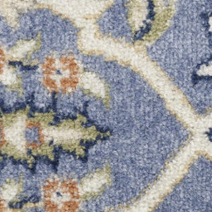 HomeRoots 8' Elegant Green and Ivory Floral Power Loom Area Rug – Timeless Style for Cozy Living Spaces 6' X 9' 527668