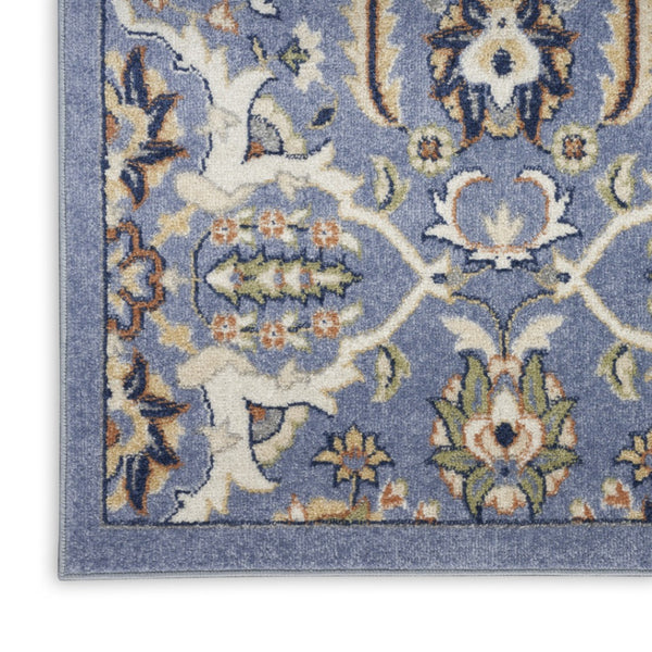 HomeRoots 8' Elegant Green and Ivory Floral Power Loom Area Rug – Timeless Style for Cozy Living Spaces 6' X 9' 527668