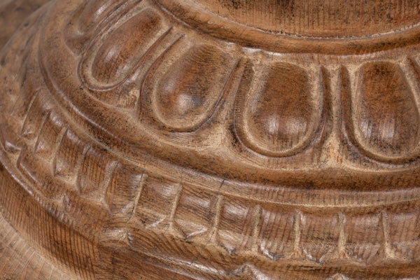 Sarreid Renaissance Pedestal Dining Table – Stylish Solid Old Reclaimed Pine For Timeless Elegance & Durability   52766