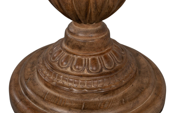 Sarreid Renaissance Pedestal Dining Table – Stylish Solid Old Reclaimed Pine For Timeless Elegance & Durability   52766