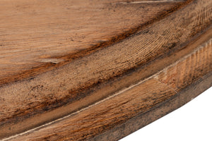 Sarreid Renaissance Pedestal Dining Table – Stylish Solid Old Reclaimed Pine For Timeless Elegance & Durability   52766