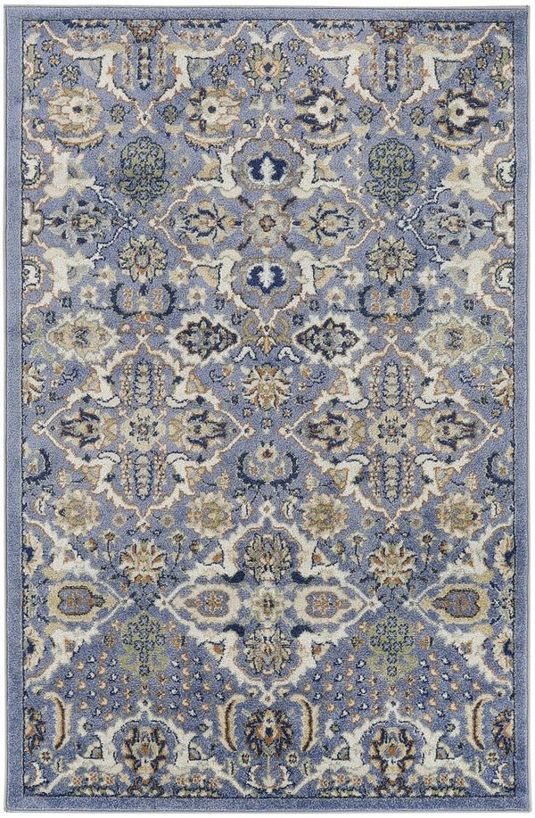 Homeroots 4' X 6' Green And Ivory Floral Power Loom Area Rug - Elegant Design For Stylish Living Spaces 4' X 6' Polypropylene 527671