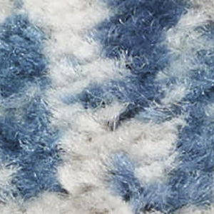 HomeRoots 9' Abstract Distressed Area Rug in Ivory, Gray, and Blue - Modern Artistry for Any Space 9' X 12' 527674