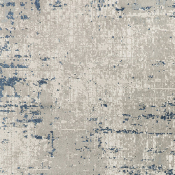 Homeroots 8' X 10' Blue And Gray Abstract Power Loom Area Rug  Polypropylene 527680