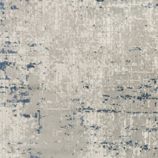 Homeroots 7' X 10' Blue And Gray Abstract Power Loom Area Rug  Polypropylene 527681