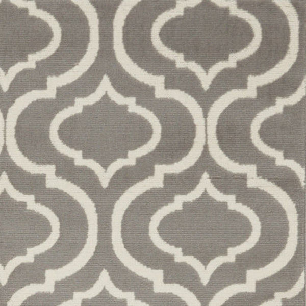 Homeroots 6' X 9' Gray Moroccan Power Loom Area Rug  Polypropylene 527688