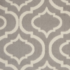 Homeroots 6' X 9' Gray Moroccan Power Loom Area Rug  Polypropylene 527688
