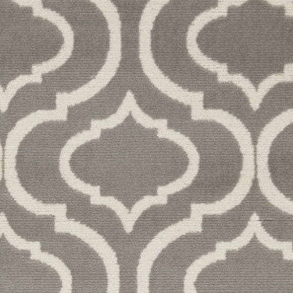Homeroots 6' X 9' Gray Moroccan Power Loom Area Rug  Polypropylene 527688