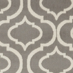 Homeroots 5' X 7' Gray Moroccan Power Loom Area Rug  Polypropylene 527689