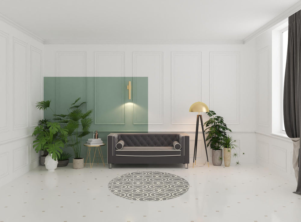 Homeroots 5' Gray Round Moroccan Power Loom Area Rug  Polypropylene 527690