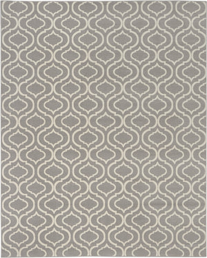 Homeroots 8' X 10' Gray Moroccan Power Loom Area Rug  Polypropylene 527691